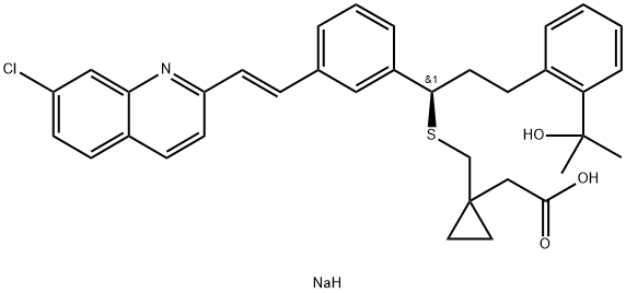 Montelukast sodium Structure