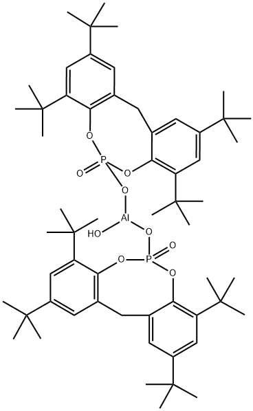 Aluminium hydroxybis[2,2'-methylen-bis(4,6-di-tert-butylphenyl)phosphate] Structure