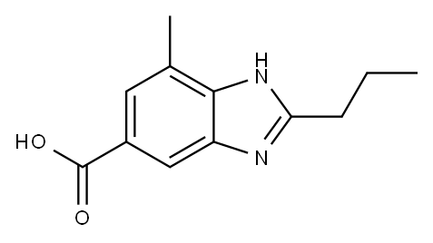 4-Methyl-2-n-propyl-1H-benzimidazole-6-carboxylic acid Structure