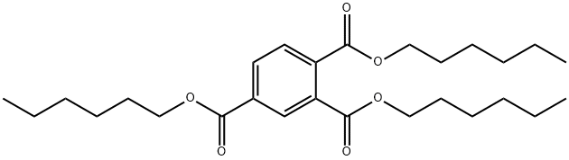 TRI-N-HEXYLTRIMELLITATE Structure