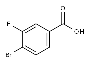 4-Bromo-3-fluorobenzoic acid Structure