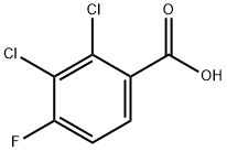 2,3-DICHLORO-4-FLUOROBENZOIC ACID
 Structure
