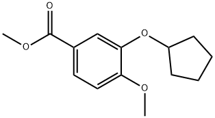 METHYL 3-(CYCLOPENTYLOXY)-4-METHOXYBENZOATE Structure