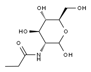 N-PROPIONYL-D-GLUCOSAMINE Structure