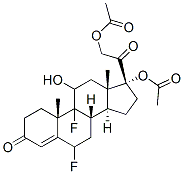 6,9-Difluoropregn-4-ene-11,17,21-triol-3,20-dione17,21-diacetate Structure