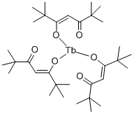 TRIS(2,2,6,6-TETRAMETHYL-3,5-HEPTANEDIONATO)TERBIUM(III) Structure