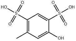 5-hydroxytoluene-2,4-disulphonic acid Structure