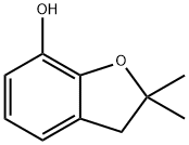 2,3-Dihydro-2,2-dimethyl-7-benzofuranol  Structure