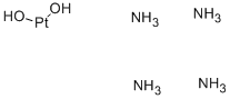 TETRAAMMINEPLATINUM (II) HYDROXIDE HYDRATE (59% PT) Structure