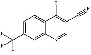 4-Chloro-7-trifluoromethyl-quinoline-3-carbonitrile Structure