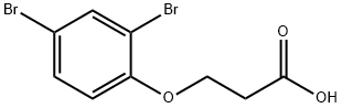 3-(2,4-dibromophenoxy)propanoic acid Structure