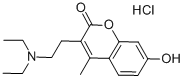 3-[2-(DIETHYLAMINO)ETHYL]-7-HYDROXY-4-METHYLCOUMARIN HYDROCHLORIDE Structure