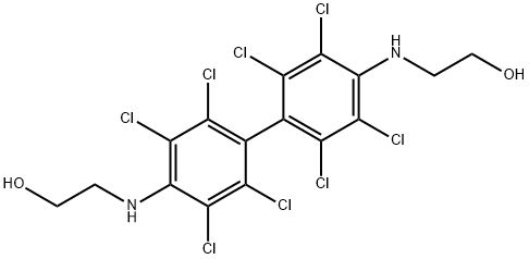 2,2'-(2,2',3,3',5,5',6,6'-octachlorobiphenyl-4,4'-ylenediimino)diethanol  Structure