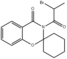 3-(2-Bromo-1-oxopropyl)-spiro[2H-1,3-benzoxazine-2,1'-cyclohexan]-4(3H)-one Structure
