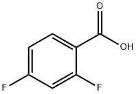 2,4-Difluorobenzoic acid Structure