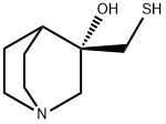 1-Azabicyclo[2.2.2]octan-3-ol, 3-(mercaptomethyl)-, (S)- (9CI) Structure