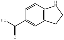 2,3-DIHYDRO-1H-INDOLE-5-CARBOXYLIC ACID Structure