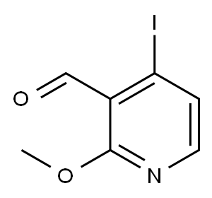 4-Iodo-2-methoxypyridine-3-carboxaldehyde Structure