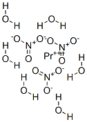 Praseodymium(III) nitrate hexahydrate Structure