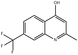 2-METHYL-7-TRIFLUOROMETHYLQUINOLIN-4-OL Structure