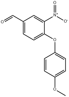 4-(4-METHOXY-PHENOXY)-3-NITRO-BENZALDEHYDE Structure