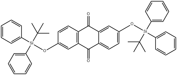 2,6-DI([1-(TERT-BUTYL)-1,1-DIPHENYLSILYL]OXY)-9,10-DIHYDROANTHRACENE-9,10-DIONE Structure