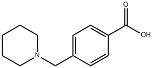 4-PIPERIDIN-1-YLMETHYL-BENZOIC ACID Structure