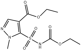N-(Ethoxycarbonyl)-4-ethoxycarbonyl-1-methylpyrazole-5-sulfonamide Structure