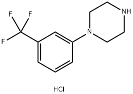 1-(3-Trifluoromethylphenyl)piperazine hydrochloride Structure