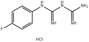 1-(4-FLUOROPHENYL)BIGUANIDE HYDROCHLORIDE Structure