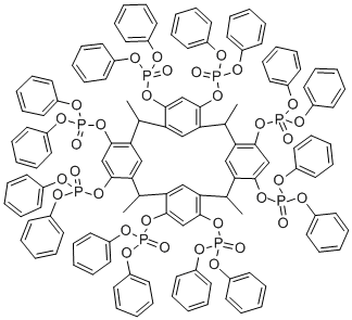 [TETRA(DIPHENOXYPHOSPHORYL)!TETRA-METHYLCALIX[4!RESORCINOLARENE, 98 Structure