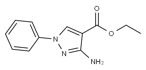 ethyl 3-aMino-1-phenyl-1H-pyrazole-4-carboxylate Structure