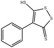 5-MERCAPTO-4-PHENYL-3H-1,2-DITHIOLE-3-THIONE Structure