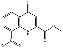 METHYL 8-NITRO-4-OXO-1,4-DIHYDROQUINOLINE-2-CARBOXYLATE Structure