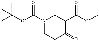 1-tert-Butyl 3-methyl 4-oxopiperidine-1,3-dicarboxylate Structure