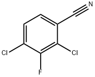 2,4-Dichloro-3-fluorobenzonitrile Structure