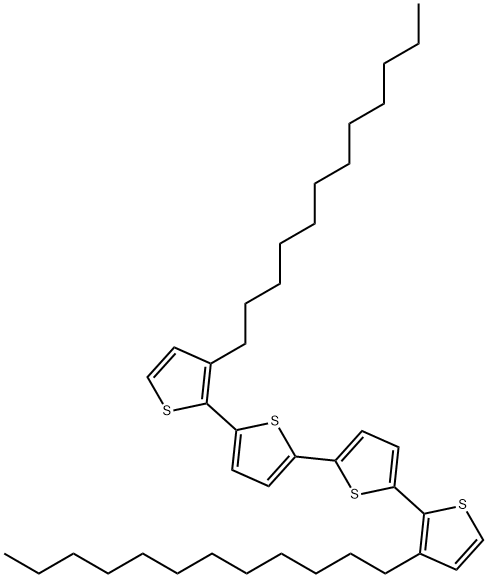5,5μ-Bis(3-dodecyl-2-thienyl)-2,2μ-bithiophene Structure