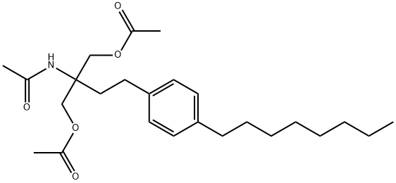 N-[1,1-Bis[(acetyloxy)methyl]-3-(4-octylphenyl)propyl]acetamide Structure