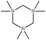 1,1,3,3,5,5-hexamethyl-1,3,5-trisilacyclohexane Structure