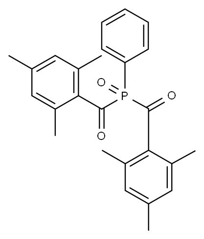 Phenylbis(2,4,6-trimethylbenzoyl)phosphine oxide Structure