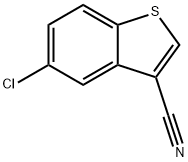 5-CHLORO-1-BENZOTHIOPHENE-3-CARBONITRILE Structure