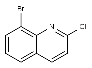 8-BROMO-2-CHLOROQUINOLINE Structure