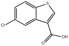 5-CHLORO-BENZO[B]THIOPHENE-3-CARBOXYLIC ACID Structure