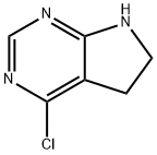 4-chloro-6,7-dihydro-5H-pyrrolo[2,3-d]pyrimidine Structure