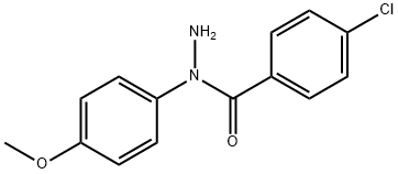 4-chloro-1'-(4-methoxyphenyl)benzohydrazide  Structure