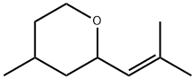 4-Methyl-2-(2-methyl-1-propenyl)tetrahydropyran (cis- and trans- mixture) Structure