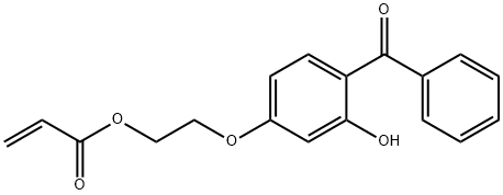 2-(4-Benzoyl-3-hydroxyphenoxy)ethyl acrylate Structure
