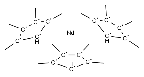 TRIS(TETRAMETHYLCYCLOPENTADIENYL)NEODYMIUM Structure