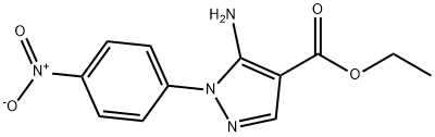 5-AMINO-1-(4-NITRO-PHENYL)-1H-PYRAZOLE-4-CARBOXYLIC ACID ETHYL ESTER Structure