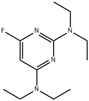 2,4-BIS(DIETHYLAMINO)-6-FLUORO-PYRIMIDINE Structure